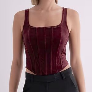 Velvet Corset Top